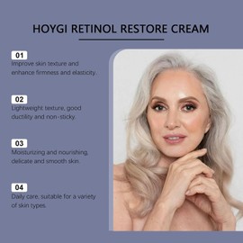 Crema Facial con Retinol — Hidratación Suave y Nutritiva, Ayuda a Mejorar la Textura y Luminosidad de la Piel, Fórmula Ligera para Uso Diario