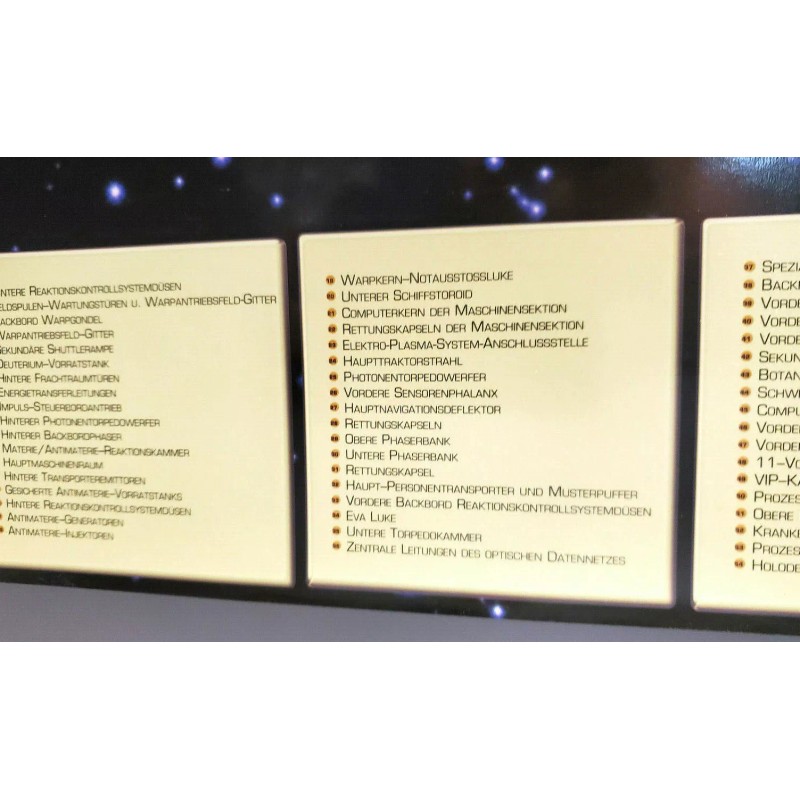 Star Trek Enterprise E Cut Away Poster Imported from Germany-