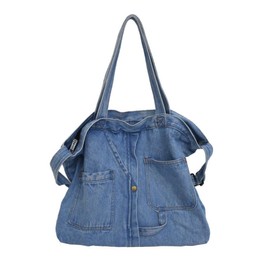 Denim Hobo Bags for Women Retro Jean Shoulder Handbag Casual Large Capacity Tote Satchel Bags for Daily