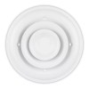 Shoemaker 8 Step Down Round Ceiling Diffuser, White - Shoemaker 90-8
