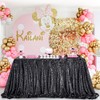 QueenDream - Mantel de Lentejuelas Negras de 60 x 102