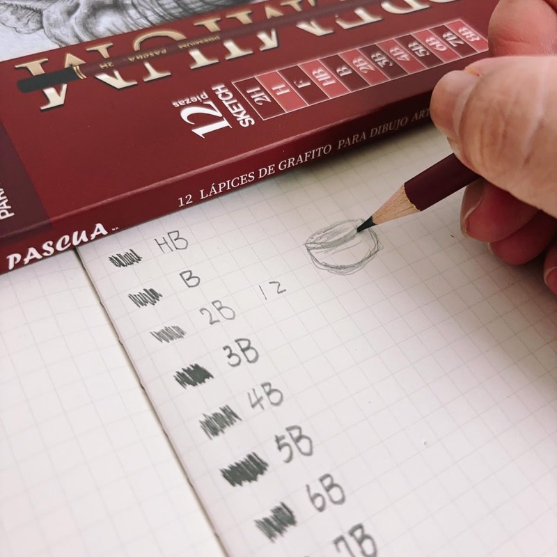 Juego de 12 Lápices de Grafito para Dibujo Artístico Profesional,