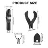 5pcs Drain Snake Drill Attachment Kit, 4 Shapes Manganese Steel