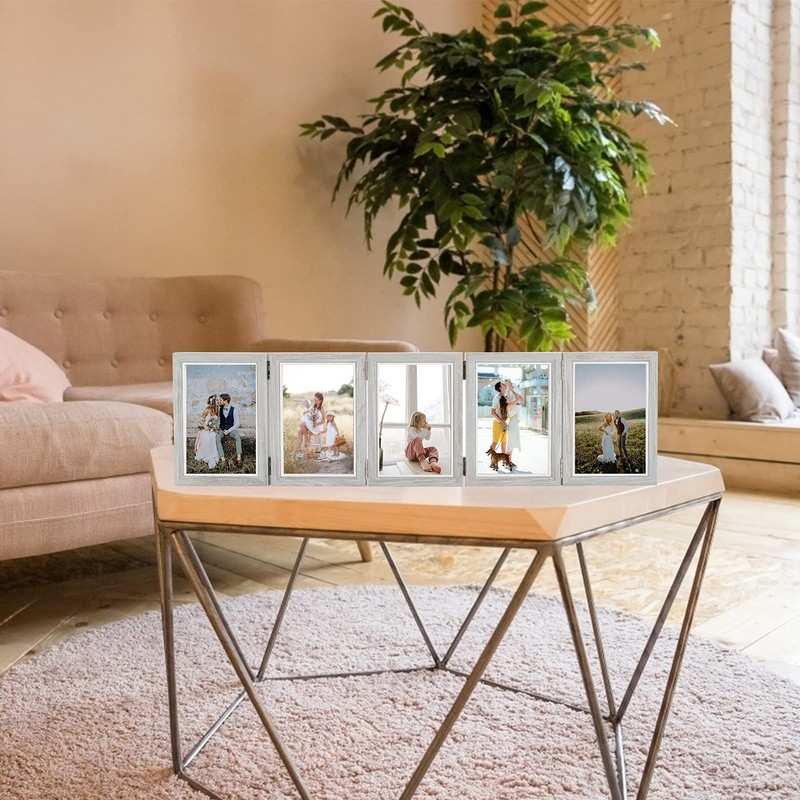 Biggun 4x6in 5 Folding Accordion Picture Frame - Foldable Hinged