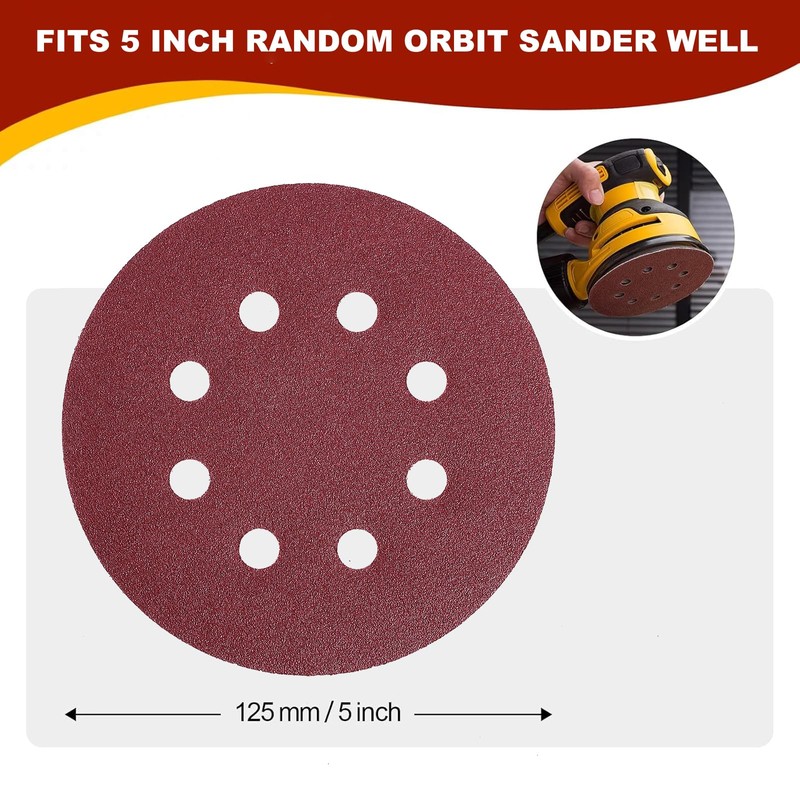 52 Pcs Sander Pad & Discs Combo Kit for DeWalt
