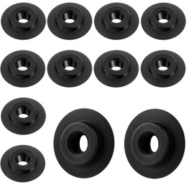 12pcs Replacement Cutter Wheels Pipe Cutter, Replacement Blades for Tubing Cutters Spare Wheel Replacements Tube Cutting Tool (Black)