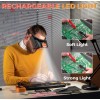 COYLAPY Headband Magnifier w/Light, Rechargeable Magnifying Glasses for Close Work