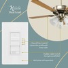 TOPGREENER Kalide Light Switch and 3-Speed Ceiling Fan Control Combo,