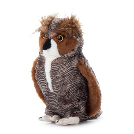 The Petting Zoo Horned Owl Stuffed Animal Plushie, Gifts for Kids, Wild Onez Zoo Animals, Horned Owl Plush Toy 12 Inches