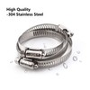 ZIPCCI Hose Clamp, 1 Inch Stainless Steel Worm Gear fuel