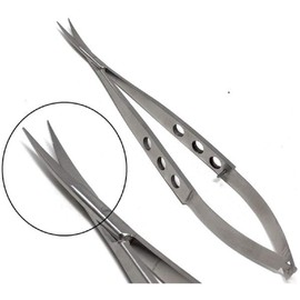 Snip a Stitch 4.5" Embroidery Sewing Beading Spring Action Stitch Scissors, Curved Blades, Stainless Steel