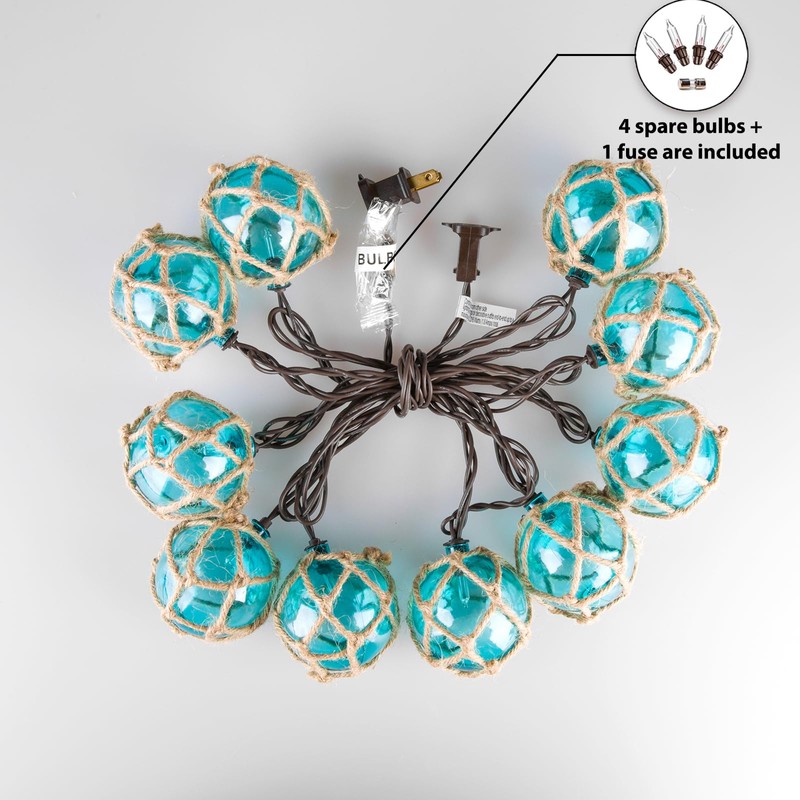 Decorative String Lights Plug in with 10 Incandescent Bulbs, Nautical