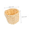 CIYODO 6 Pack Miniature Woven Baskets Handheld Flower Baskets for