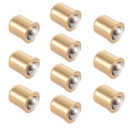 uxcell 5mm Ball Dia Brass Electroplating Door Cabinet Ball Catch Latch Closures 10pcs