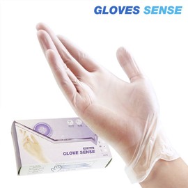 Glovesense Premium PVC Vinyl Gloves 100 sheets, General use for non-food treatment, S / 글러브센스 프리미엄 PVC 비닐장갑 100매 비식품 진료용 일반용, S
