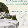20 Pcs Table Cloth Clips, Windproof Picnic Table Cloth Clamps,