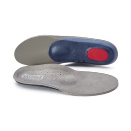 Saluber H485-46 Insertos ortopédicos extra gruesos con almohadilla metatarsiana para mujeres y hombres para fascitis plantar. Plantillas importadas de Italia. US W (N/A) / M 14-14.5 (EU 48)