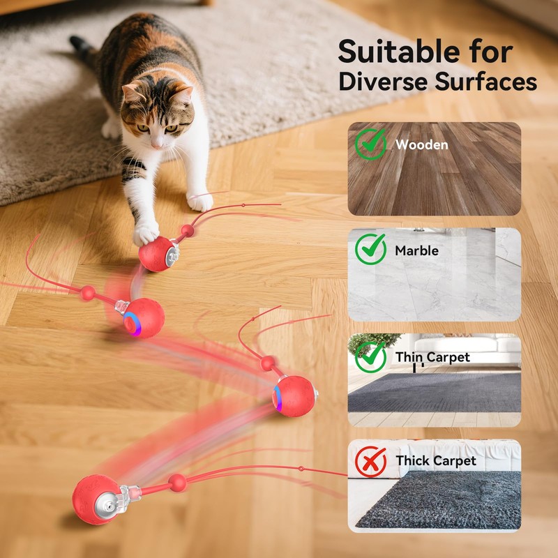 hipibbo Smart Interactive Cat and Dog Toy, Designed Specifically for