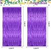 2 Pack Mardi Gras Backdrop Curtains, 3.28 FT x 7.05