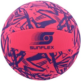 Sunflex® Neoprene Accessories Beach and Fun Ball Funky Strokes Size 3 | Volleyball & Beach Ball Soft & Lightweight for the Beach & Water | Play Ball Extremely Robust & for All Age Groups