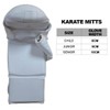 Cimac Competition Karate Mitts with Thumb - Senior, White -