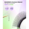 NAGARAKU Y Eyelash Extensions Supplies 2D Y Lash Easy Fan