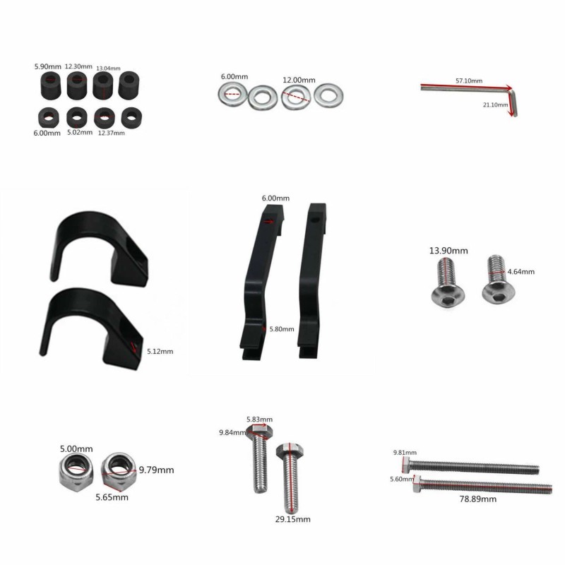caidpen6 PowerMadd SENTINEL Handguards Hand Guards MOUNT KIT Brackets Mounting