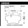 Hawk Performance HB550F.634 HPS Performance Ceramic Brake Pad