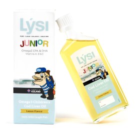 Pack 2 Lysi Omega 3 Aceite De Hígado De Bacalao Para Niño Sabor Limón