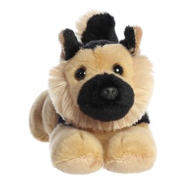 Aurora® Adorable Mini Flopsie™ Shep™ Stuffed Animal - Mini Companions Ready for Playful Adventures - for Kids All Ages, Toddlers, Adults, and Families - Black 8 Inches