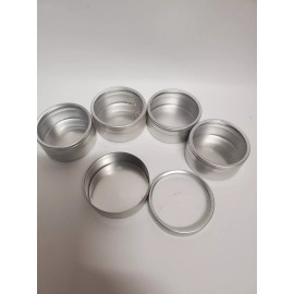 Unbranded round container with lid