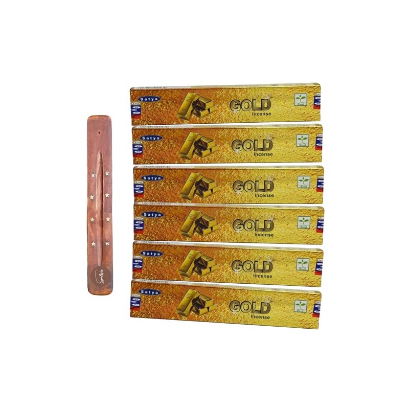 Satya Nag Champa Gold Incense Sticks | x6 pack |