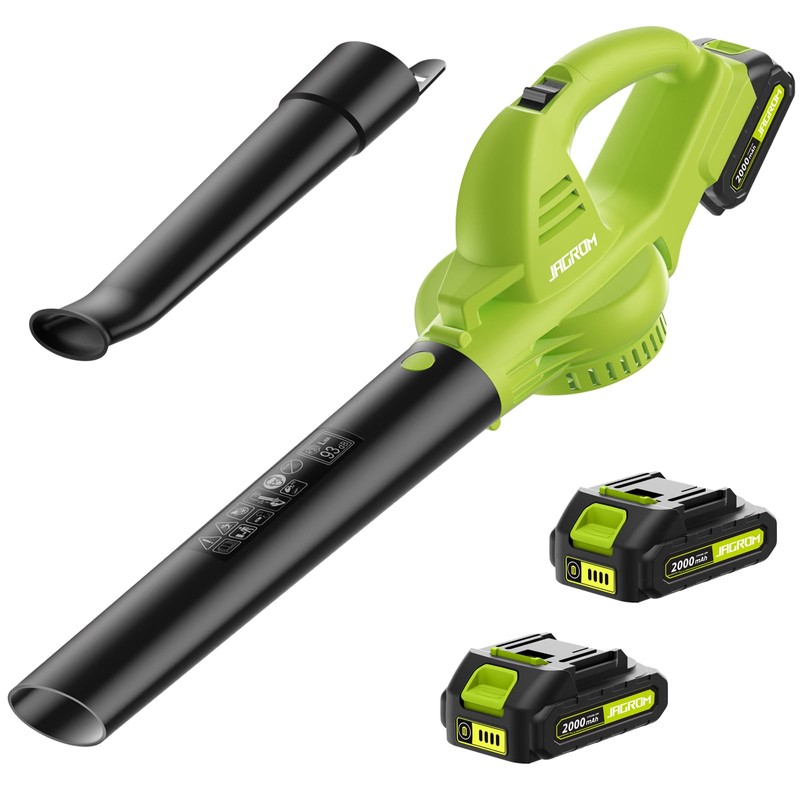 Leaf Blower Cordless with 2 Battery and Charger, 130MPH 180CFM