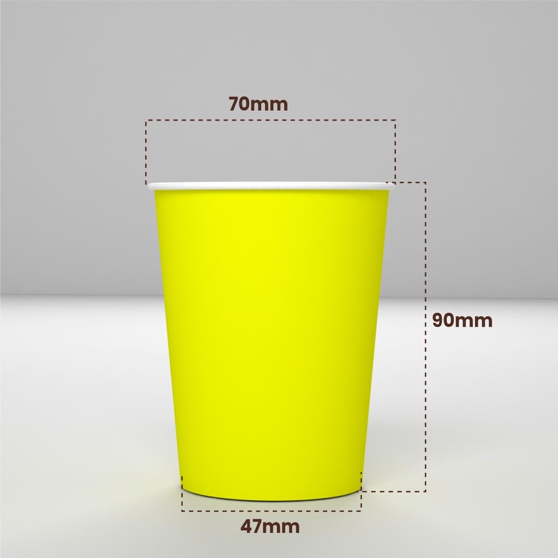 100 Paper Cups 200 ml Eco Friendly Biodegradable Disposable Made