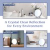 Small 15X Magnifying Tabletop Mirror for Makeup - Double Sided