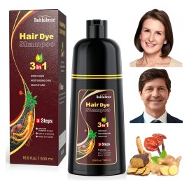 Shampoo Tinte Cubre Canas Contiene Extracto De Ginseng 500ml
