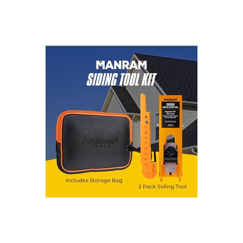 Siding Installation Tools with Storage Pouch, Mounting Kit for 5/16-Inch