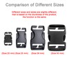 YJFY Pack of 2 Buckles Click Lock Backpack Strap Buckle
