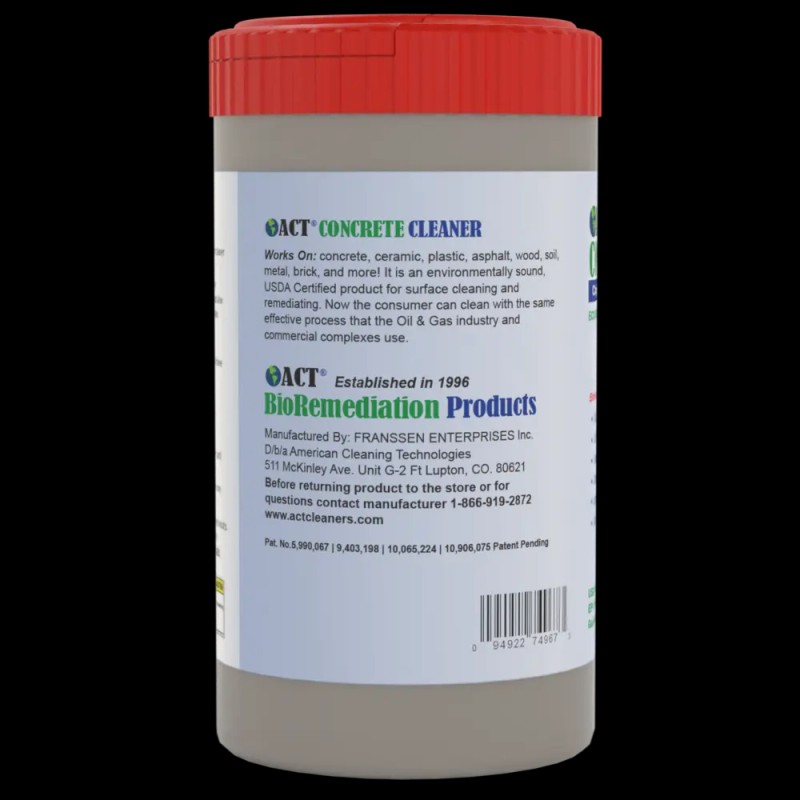 American Cleaning Technologies ACT Concrete Cleaner - Oil Stain Remover