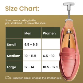 CedarSavers Premium 2-Way Wooden Shoe Stretcher Shoe Tree for Men & Women, Professional Shoe Expander with Length & Width Shoe Widener, Bunion Plugs Included (2 Pack Men’s Large Size / 12-14)