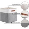 Mangata 25|28|30|33cm Fabric Storage Boxes, Set of 4 Storage Cubes(25x25x25cm,