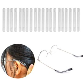 Silicone Glasses Ear Grip Hooks, Sport Eyeglass Strap Holder Temple Tips Spectacle Retainers Anti-Slip Elastic Comfort Glasses Retainers for Spectacle Sunglasses Reading Glasses Eyewear 10 Pairs Clear