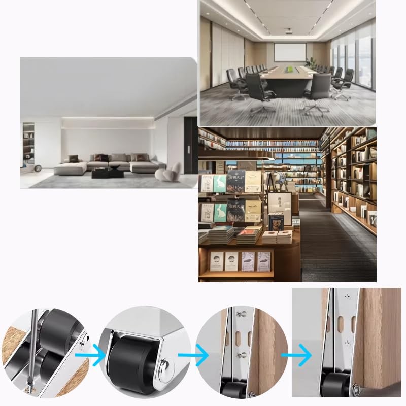 4Pcs Sliding Door Roller 77 * 23 * 26mm Support