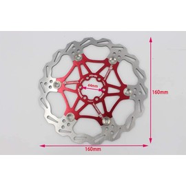 Newgoal 160mm 180mm Bicycle Disc Brake Rotor Bike Disc Brake Sets with 6 Bolts Fit for Road Bike,Mountain Bike,MTB,BMX（Aluminum Alloy and Stainless Steel）