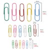 Kissral Pack of 250 Paper Clips Stationary Set Coloured Paper