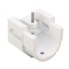 RV Awning End Plug White Solid Aluminum Durable Easy Installation