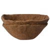 Pre-Formed Replacement Semi-Circle Hanging Basket Coco Liner for Planter (18-Inch