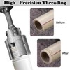 Pipe Threading Tool for Inner & Outer Threads, 2-in-1 Pipe