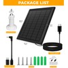 Solar Panel for Ring Camera, 2-Pack 8W Solar Panel Charger