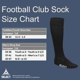 SELECT Club Soccer Socks V22, WHITE, Size: USA Youth 2-4.5/Euro 33-36
